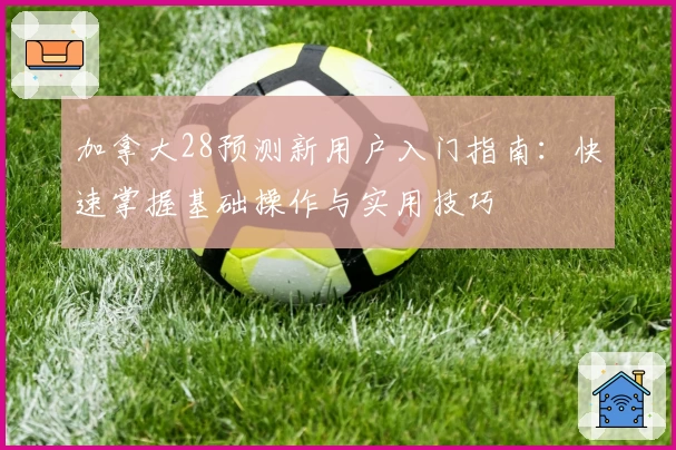 加拿大28预测新用户入门指南：快速掌握基础操作与实用技巧